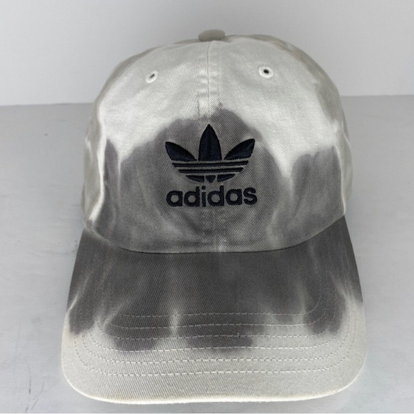 NWT Adidas Originals One Size Precurved Color Wash Tie-Dye Hat, Gray White. MEN - Picture 7 of 16